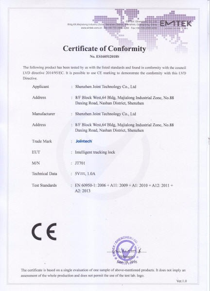 Tahan Air Kunci Elektronik Cerdas Perangkat Pemantauan Suhu Rantai Dingin ISO9001 15