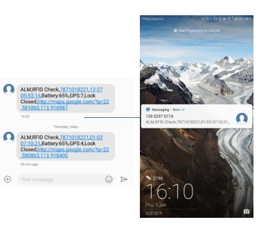 Tahan Air Kunci Elektronik Cerdas Perangkat Pemantauan Suhu Rantai Dingin ISO9001 6